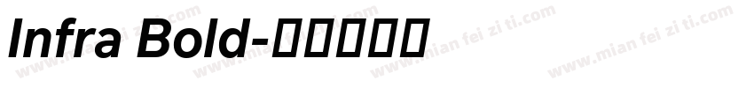 Infra Bold字体转换